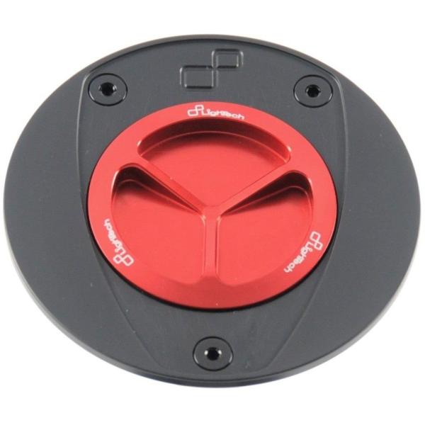 LighTech ライテック フューエルタンクキャップ (スピンロッキング) カラー：レッド ER-...