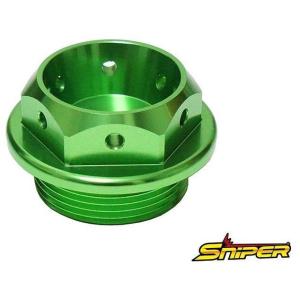 SNIPER スナイパー オイルフィラーキャップ カラー：グリーン KAWASAKI カワサキ SU...