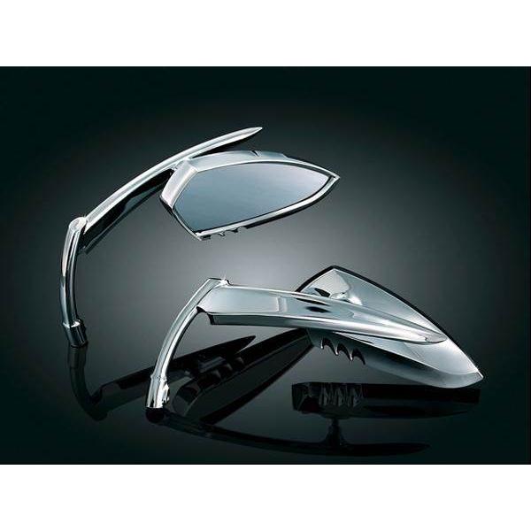 Kuryakyn クリアキン SCYTHE(サイス) ミラー(Classic Blade Stem)...