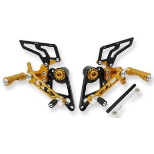 CNC Racing シーエヌシーレーシング アジャスタブル バックステップ カラー：ゴールド MO...