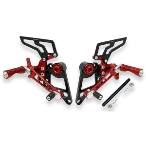 CNC Racing シーエヌシーレーシング アジャスタブル バックステップ カラー：レッド MON...