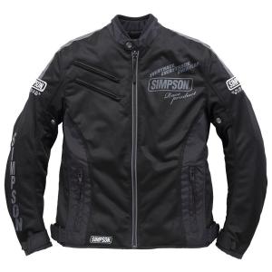 【SIMPSON】ライダースジャケット　春秋用　刺繍入り　レディース（サイズＭ） Webike | SIMPSON シンプソン メッシュ ライダースジャケット