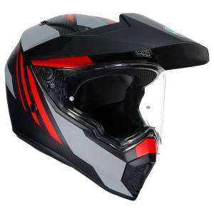 AGV エージーブイ AX-9 014-REFRACTIVE ADV MATT CARBON／RED［AX-9 014-リフレクティブ ADV マット カーボン／レッド］ヘルメット サイズ：L(59-60cm)｜webike02