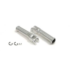 パーツ active ACTIVE アクティブ ステップバー タンデム側 シルバー KAWASAKI系-1