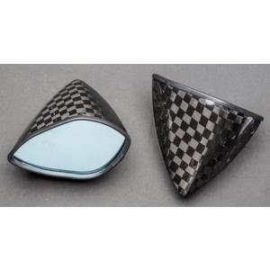 A-TECH エーテック 専用ミラーセット タイプ6 素材：KDC 開繊ドライカーボン / ミラーシ...