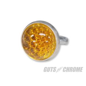 GUTS CHROME GUTS CHROME:ガッツクローム 【RedFox Enterprises】ガラスレンズリフレクター ラウンドカット レンズカラー：アンバー
