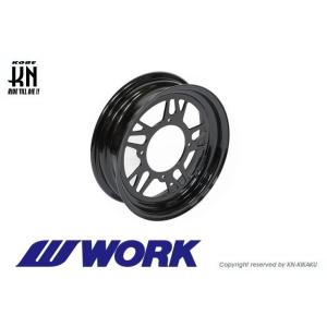 国産品]WORK超軽量/高剛性アルミホイール ブラック[タイプGS] ジャイロ
