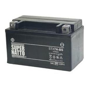 SUPER NATTO SUPER NATTO:スーパーナット スーパーナット 【長寿命長期保証】 【バイクバッテリー】 【STX7A-BS】の商品画像