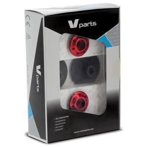 V PARTS ブイパーツ ボビン M10x1，25 レッド スタンドフック フレーム