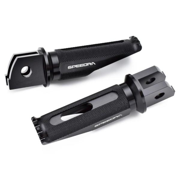 SPEEDRA スピードラ アルミ削り出しステップ レーシングタイプ 取付部カラー：ブラック / ス...