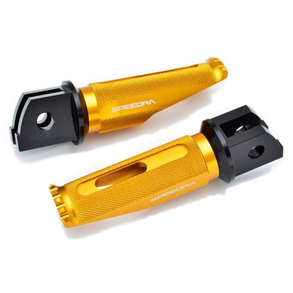 SPEEDRA スピードラ アルミ削り出しステップ レーシングタイプ 取付部カラー：ブラック / ス...