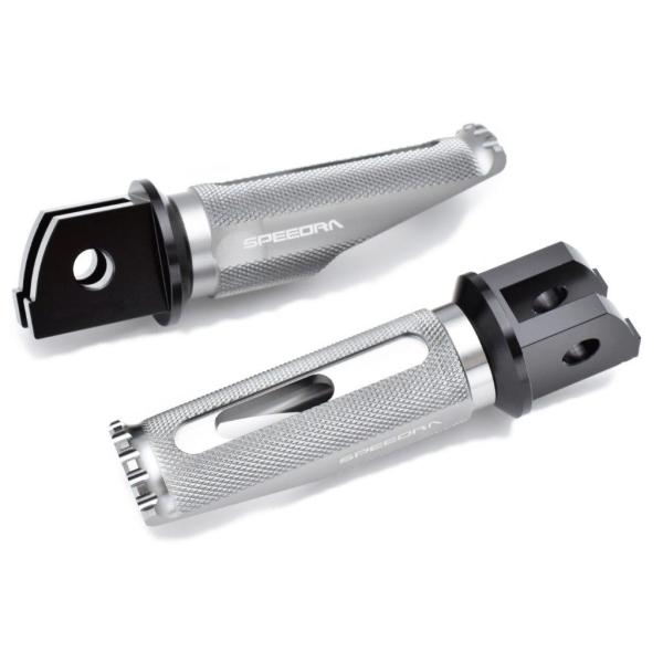 SPEEDRA スピードラ アルミ削り出しステップ レーシングタイプ 取付部カラー：ブラック / ス...