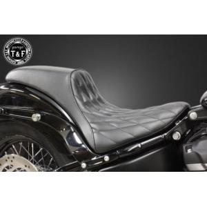 ビラーゴ250バイクシート 黒 コブラシート スタッズ付き 部品屋K&W コブラシート カラー：黒 ビラーゴ250(XV250) YAMAHA