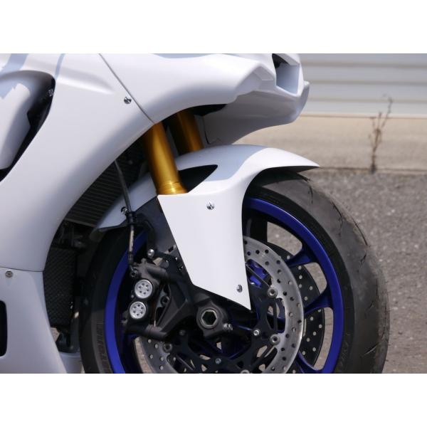 EIGHT(才谷屋) エイト(サイタニヤ) フロントフェンダー 素材：白ゲル YZF-R1 YAMA...