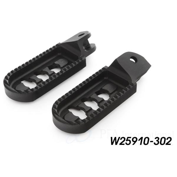 Wunderlich ワンダーリッヒ フットレストロワーニング(ライダー用) カラー：ブラック BM...