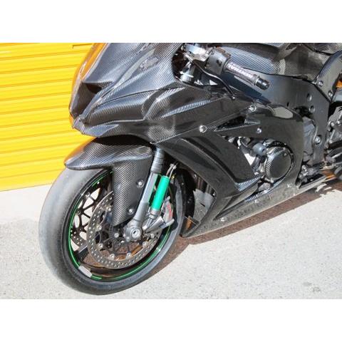 A-TECH エーテック フロントフェンダーSPL 素材：CDC 平織ドライカーボン Ninja Z...