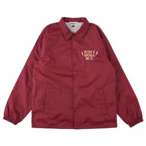 RIDEZ ライズ SKULL MC COACH JKT バイク 防風 コーチ ジャケット