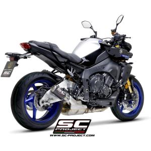 【値下げ】トライアンフデイトナ675/R スリップオンマフラー&カーボンプレート バイク マフラー SCプロジェクト トライアンフ デイトナ 675