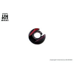 KN企画 ケイエヌキカク デュアルカラーガソリンキャップカバー カラー：マットブラック／レッド シグ...