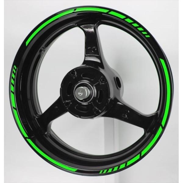 AXXL アクセル 17インチ STD4 カスタム リムステッカー カラー：蛍光オレンジ リムステッ...