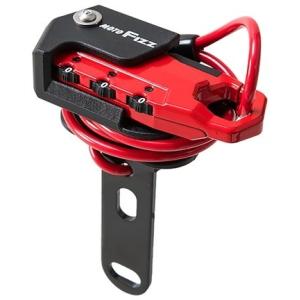 TANAX motofizz タナックス モトフィズ ヘルメット用ワイヤーロック カラー：レッド ヘ...