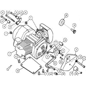 74Daijiro ナナヨンダイジロー 【補修部品】1 エンジンAssy その他エンジンパーツオプシ...
