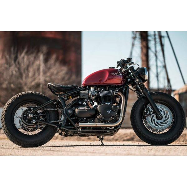 Motone Customs モートーンカスタムズ フルエキゾーストマフラー H-BOMB バッフル...