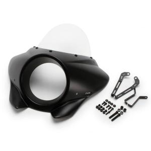 Puig プーチ セミフェアリング ミラージュ ツーリング(Mirage Semifairing) カラー：マッドブラック／クリア レブル1100 HONDA ホンダ ビキニカウル カウル関連