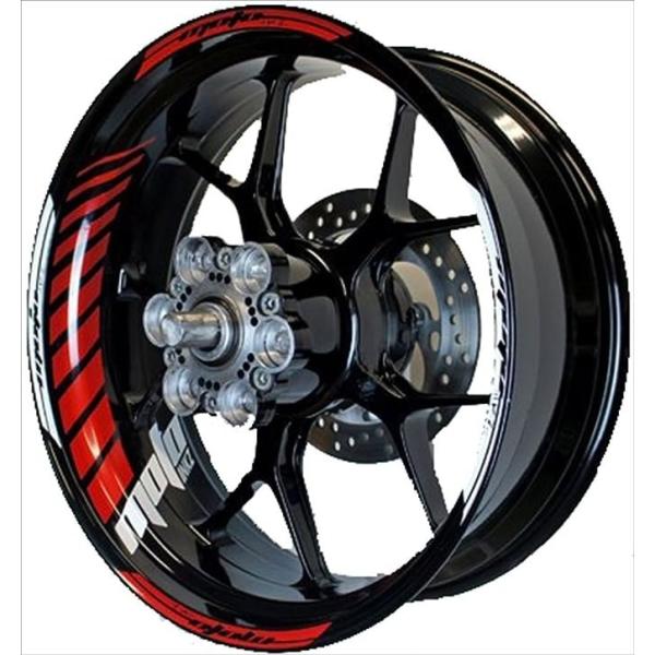 MOTOINKZ モトインクズ 17インチ STR フルカスタム リムステッカー カラー：レッド リ...