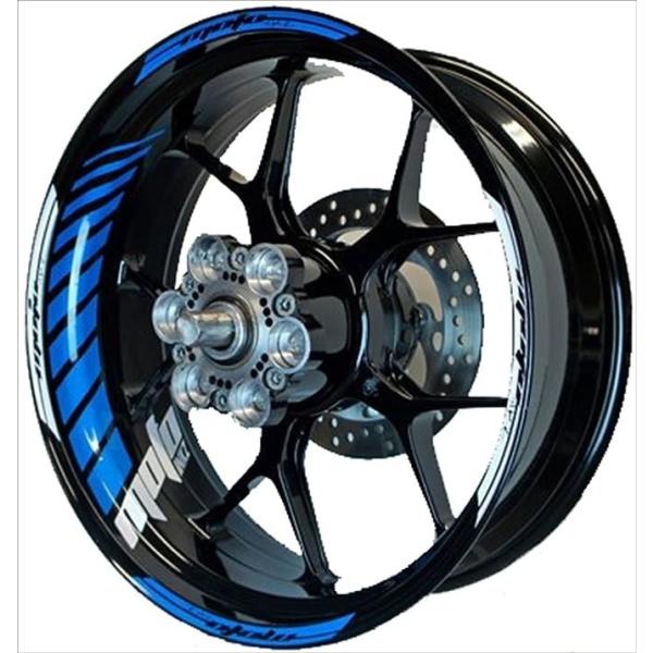 MOTOINKZ モトインクズ 17インチ STR フルカスタム リムステッカー カラー：ブルー リ...