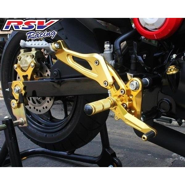 RSV racing アールエスブイレーシング Rearset adjustable Msx125 ...