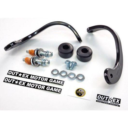 OUTEX アウテックス 振動吸収レバーガード 削り出しワンピース板厚8mm軽量 カラー：ブラックア...