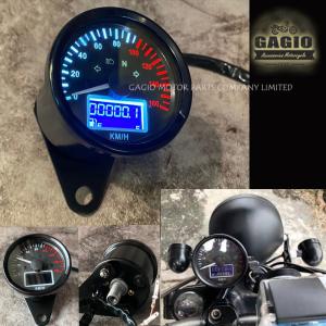 GAGIO MOTOR PARTS ガジオモーターパーツ Analog speed meter with digital meter