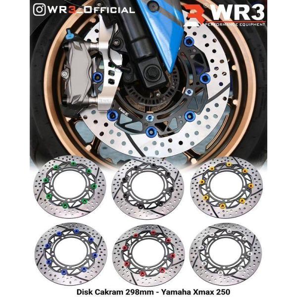 WR3 ダブルアールスリー フルフローティングフロントディスクローター カラー：インナーディスク ブ...