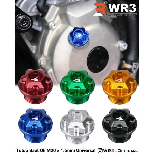 WR3 ダブルアールスリー オイルフィラーキャップ カラー：シルバー XMAX250 GSX-R15...