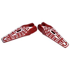 CNC Racing シーエヌシーレーシング ステップフットペグセット カラー：レッド／シルバー X...