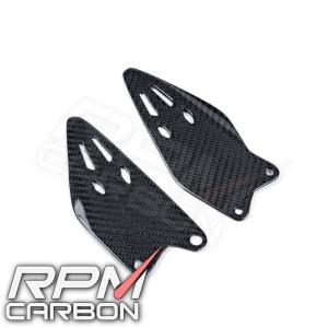 RPM CARBON アールピーエムカーボン Heel Guard for Ninja ZX-6R Finish：Glossy / Weave：Plain ZX6R KAWASAKI カワサキ｜webike02