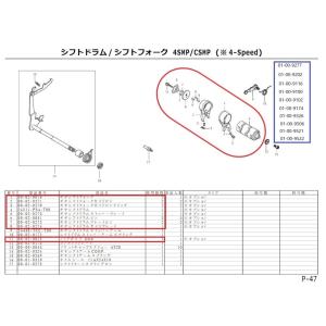 SP武川 SPタケガワ ギヤシフトドラム ASSY.(4速)／コンプリートエンジン用 モンキー ゴリラ HONDA ホンダ HONDA ホンダ HONDA ホンダ HONDA ホンダ｜webike02