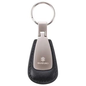 SUZUKI スズキ レザーキーホルダー ティアドロップ カラー：ブラック (9900079NK00...