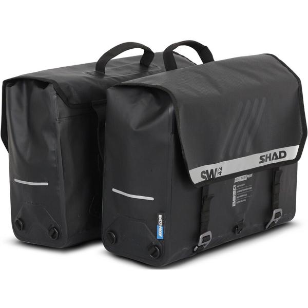 SHAD シャッド 【セット売り】SW42 防水サイドバッグ＋サイドバッグホルダー NX400 XL...