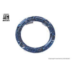 KN企画 ケイエヌキカク ガソリンデコレーションリング カラー：ブルーカーボンルック シグナスX B...