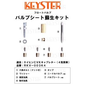 KEYSTER（キースター） ケイヒンCVKキャブレター（4気筒車）用 バルブ