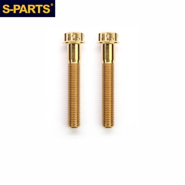 S-PARTS エスパーツ キャリパーマウントチタンボルト M10 L50 P1.5 カラー：ゴール...
