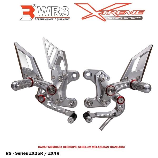 WR3 ダブルアールスリー RSシリーズ バックステップキット ワッシャーカラー：レッド ZX-25...