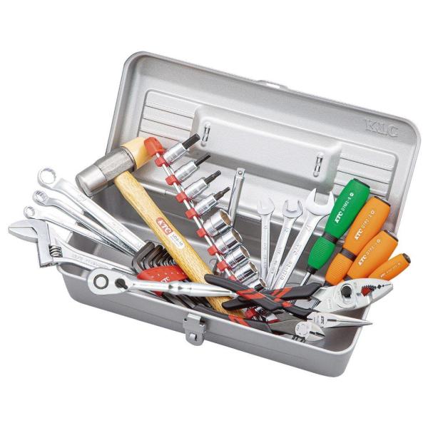 KTC ケイティーシー 片開き一般産業向けセット35点 (シルバー) セット工具