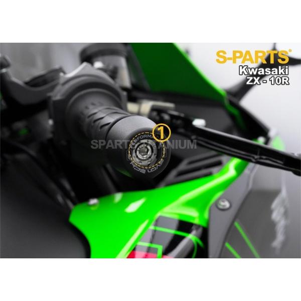S-PARTS エスパーツ EPバーエンド用チタンボルトセット カラー：グリーン ZX-10R ZX...
