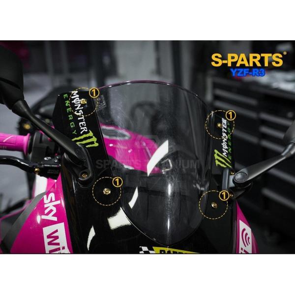 S-PARTS エスパーツ スクリーン用チタンボルトセット カラー：キャンディー YZF-R25 Y...