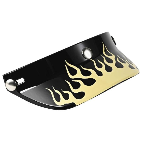 RIDEZ ライズ Duckhill Peak Visor バイク用バイザー カラー：Fire Wh...