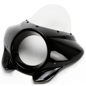 Puig プーチ セミフェアリング ミラージュ TOURING(MIRAGE TOURING) カラー：クリア / カウル仕上げ：グロスブラック ELIMINATOR 500 400 SE KAWASAKI カワサキ