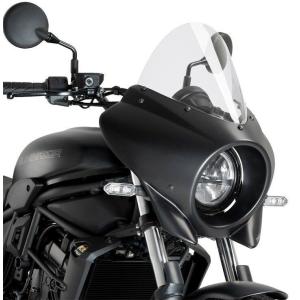 Puig プーチ セミフェアリング ミラージュ TOURING(MIRAGE TOURING) カウル仕上げ：マッドブラック / カラー：クリア ELIMINATOR 500 400 SE KAWASAKI カワサキ